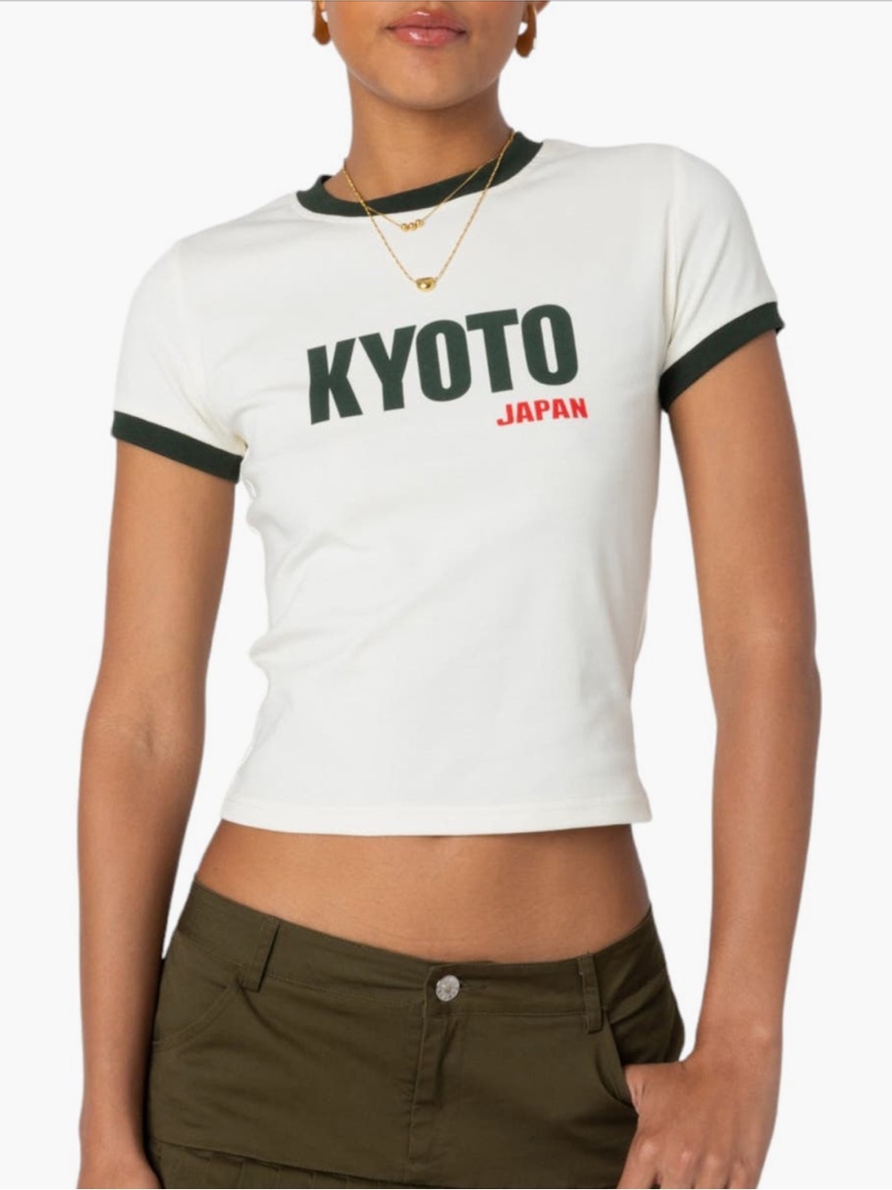 EDIKTED Kyoto Graphic Baby Tee